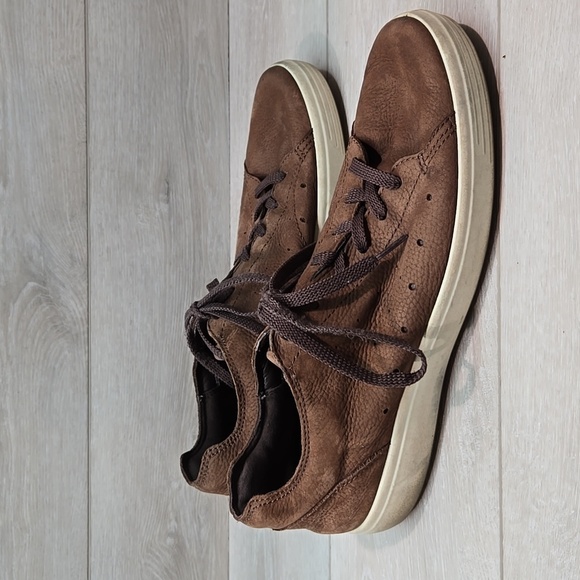 Ecco Mens Leathe Sneakers Shoes Sz 45/11-11.5 - Picture 1 of 11